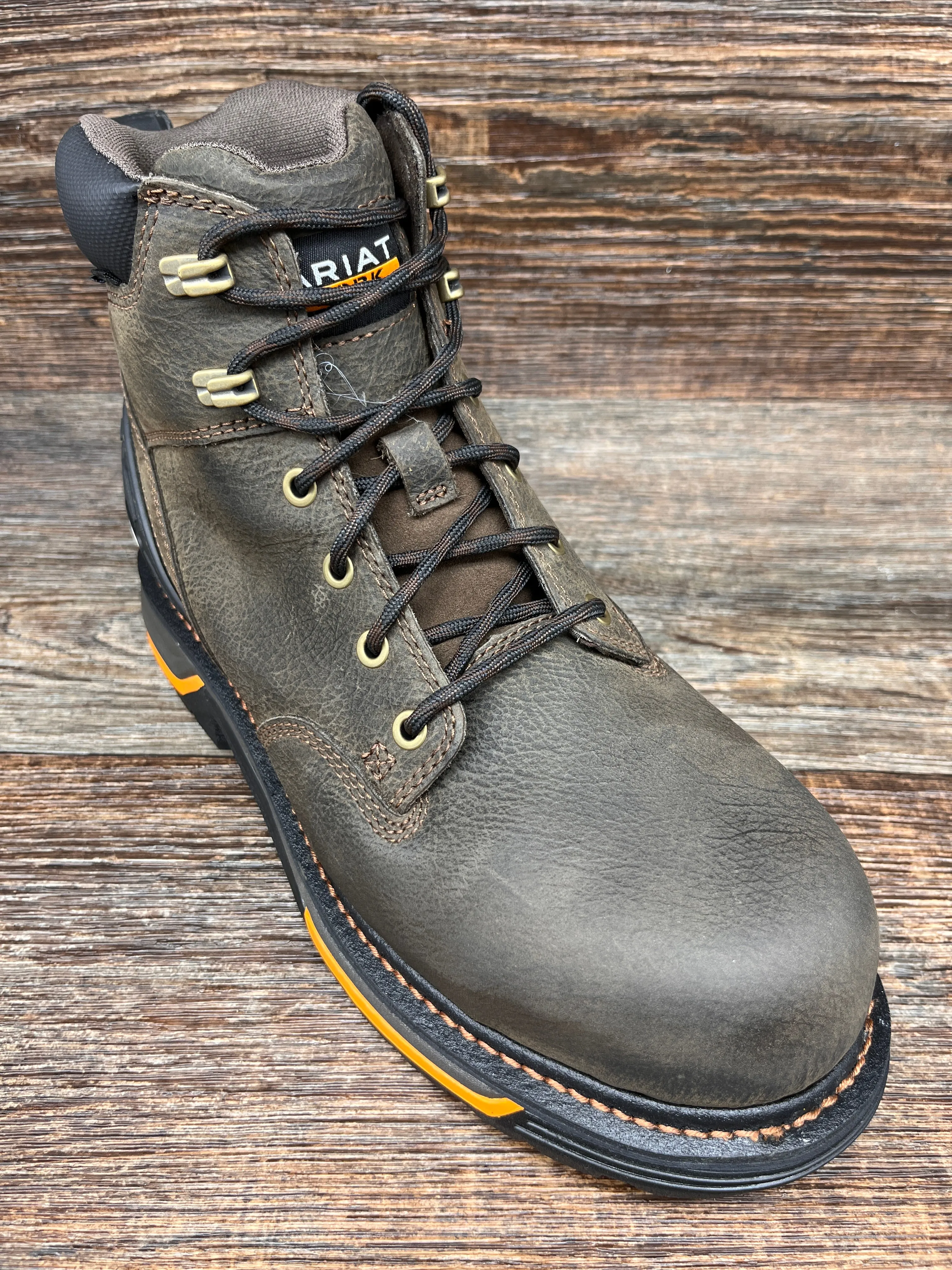 10042550 Men's Big Rig 6 Inch Lace Up Composite Toe Work Boot by Ariat