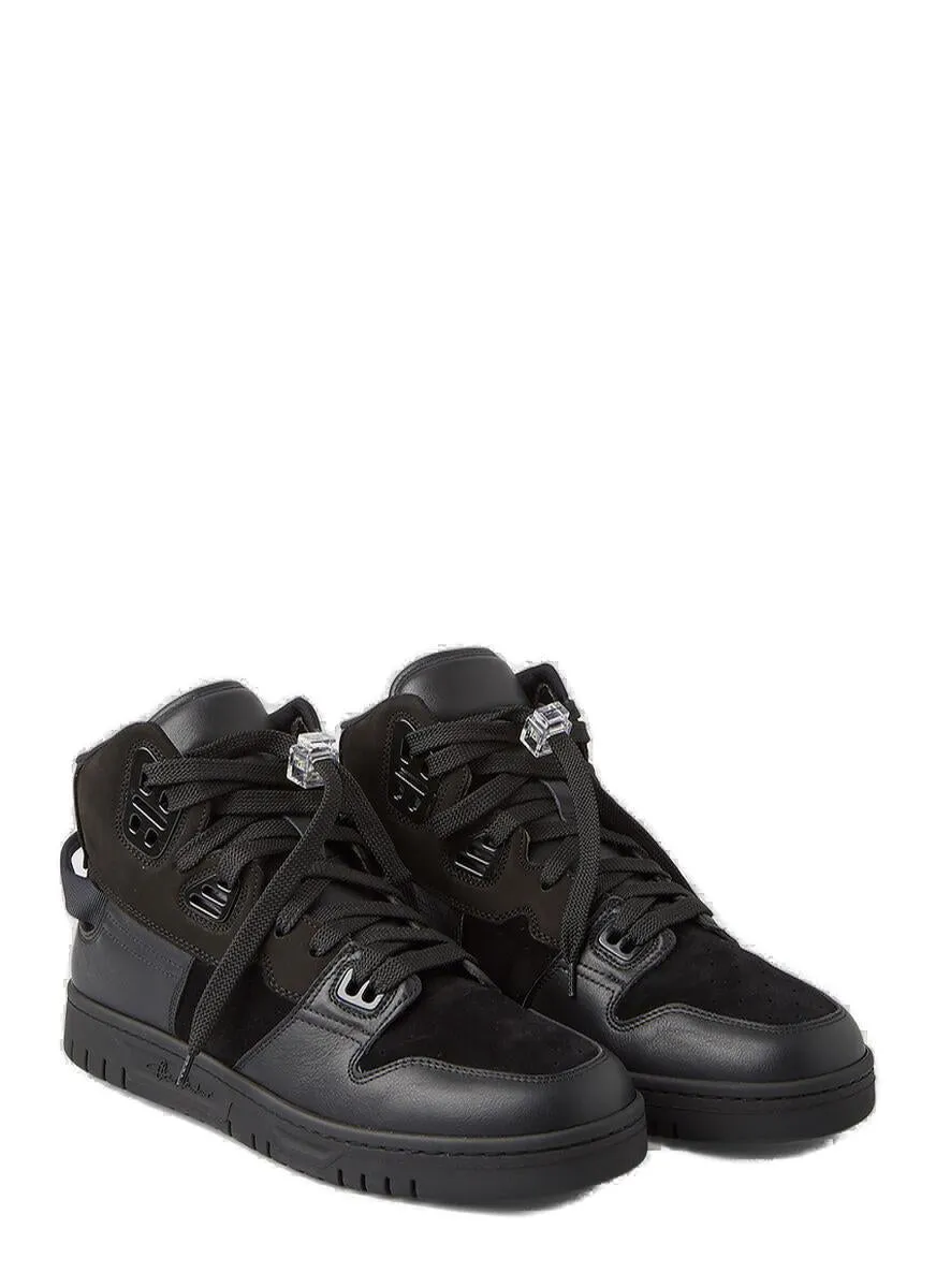 Acne Studios Round Toe High-Top Sneakers