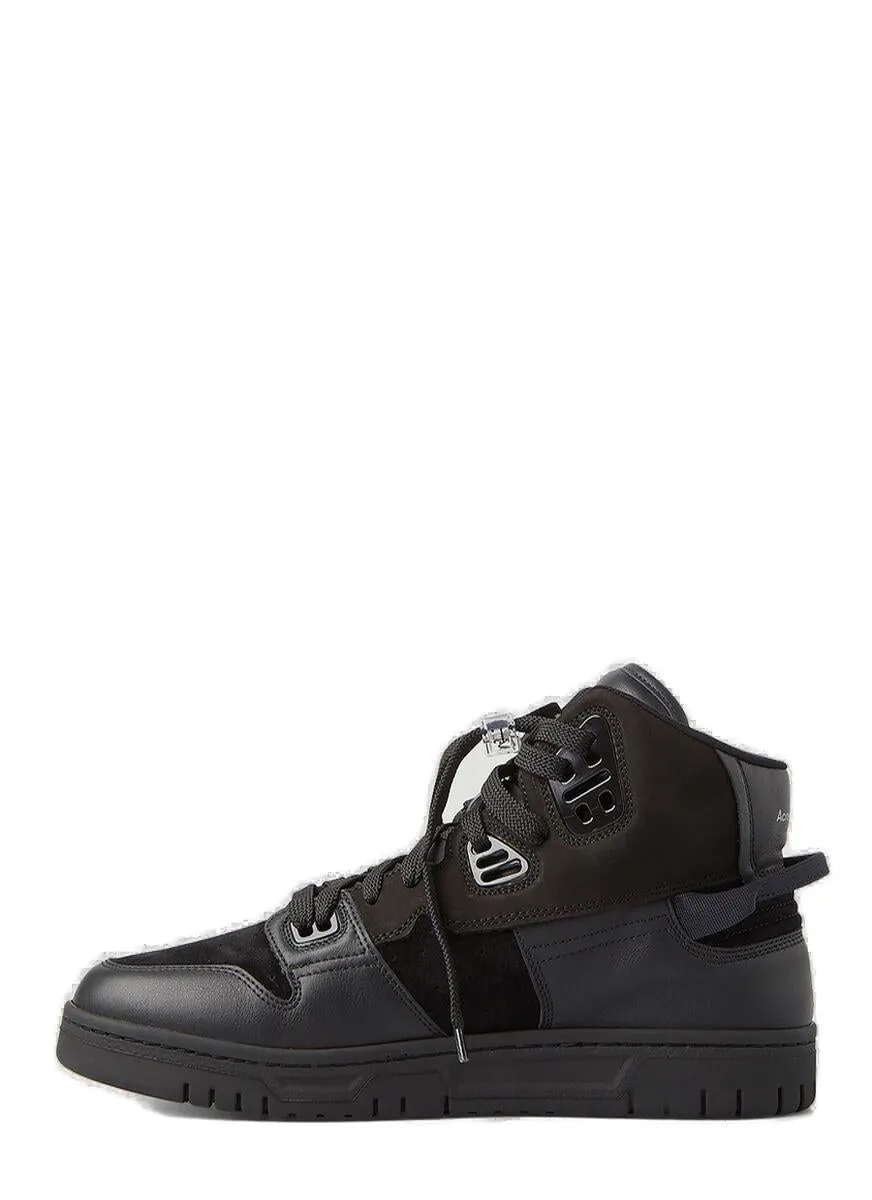 Acne Studios Round Toe High-Top Sneakers