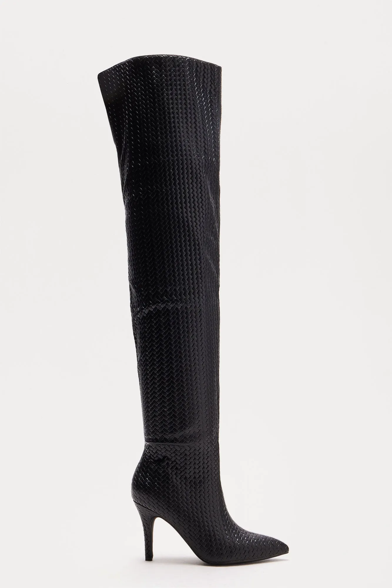 Addison Thigh High Boots - Black