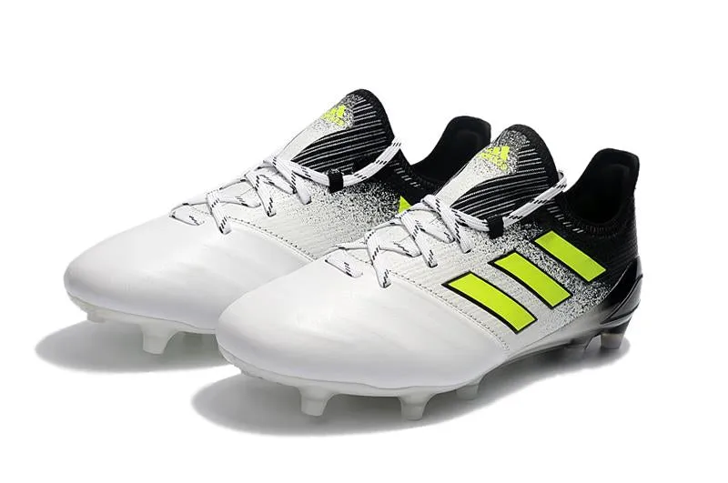 Adidas ACE FG Football Shoes White/Black/Green