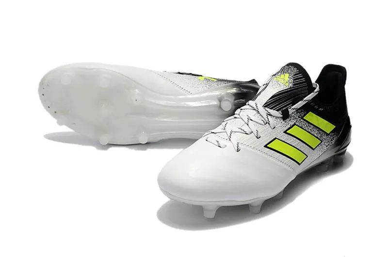 Adidas ACE FG Football Shoes White/Black/Green