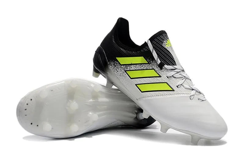 Adidas ACE FG Football Shoes White/Black/Green