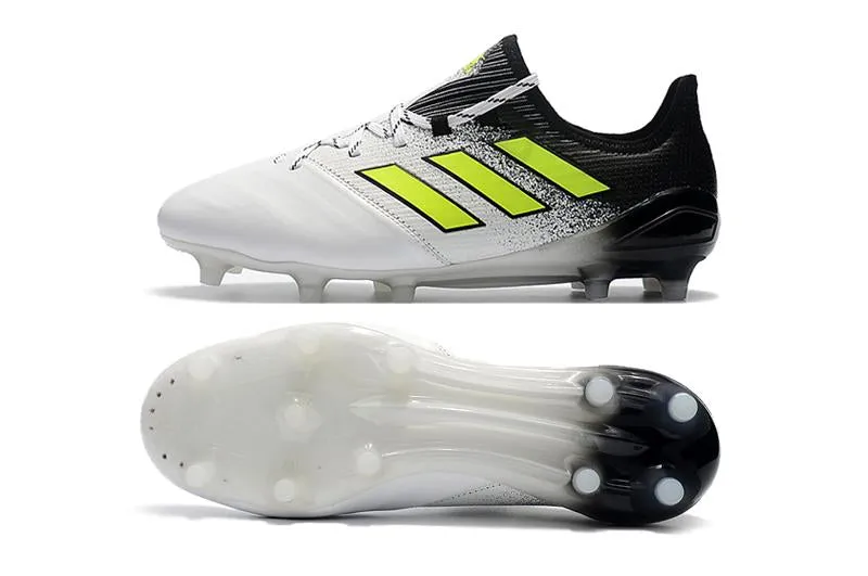 Adidas ACE FG Football Shoes White/Black/Green