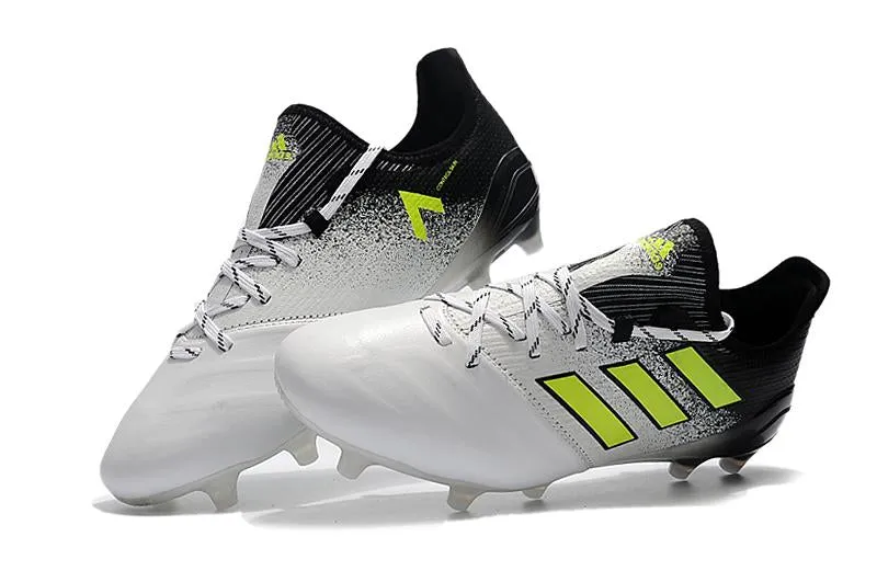 Adidas ACE FG Football Shoes White/Black/Green