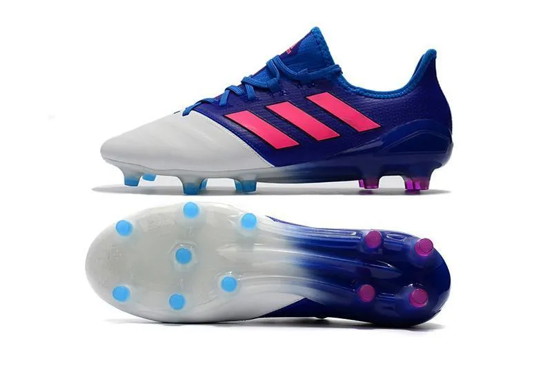 Adidas ACE Series FG Soccers Shoes Blue/White/Pink