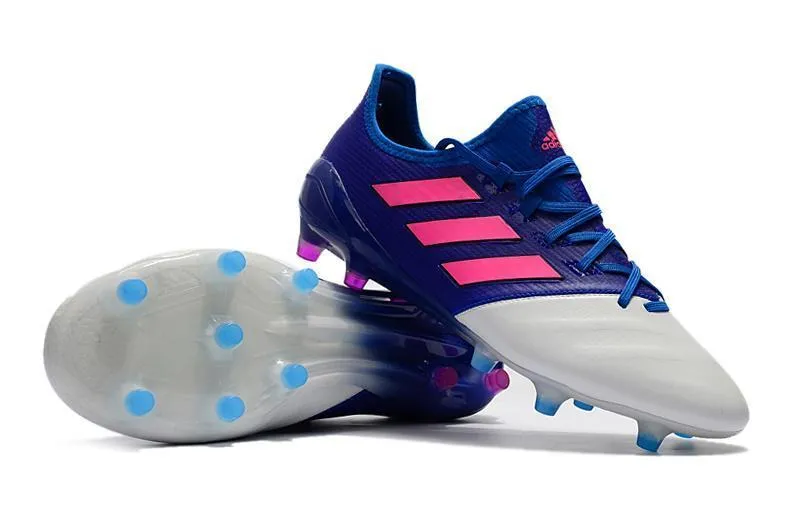 Adidas ACE Series FG Soccers Shoes Blue/White/Pink