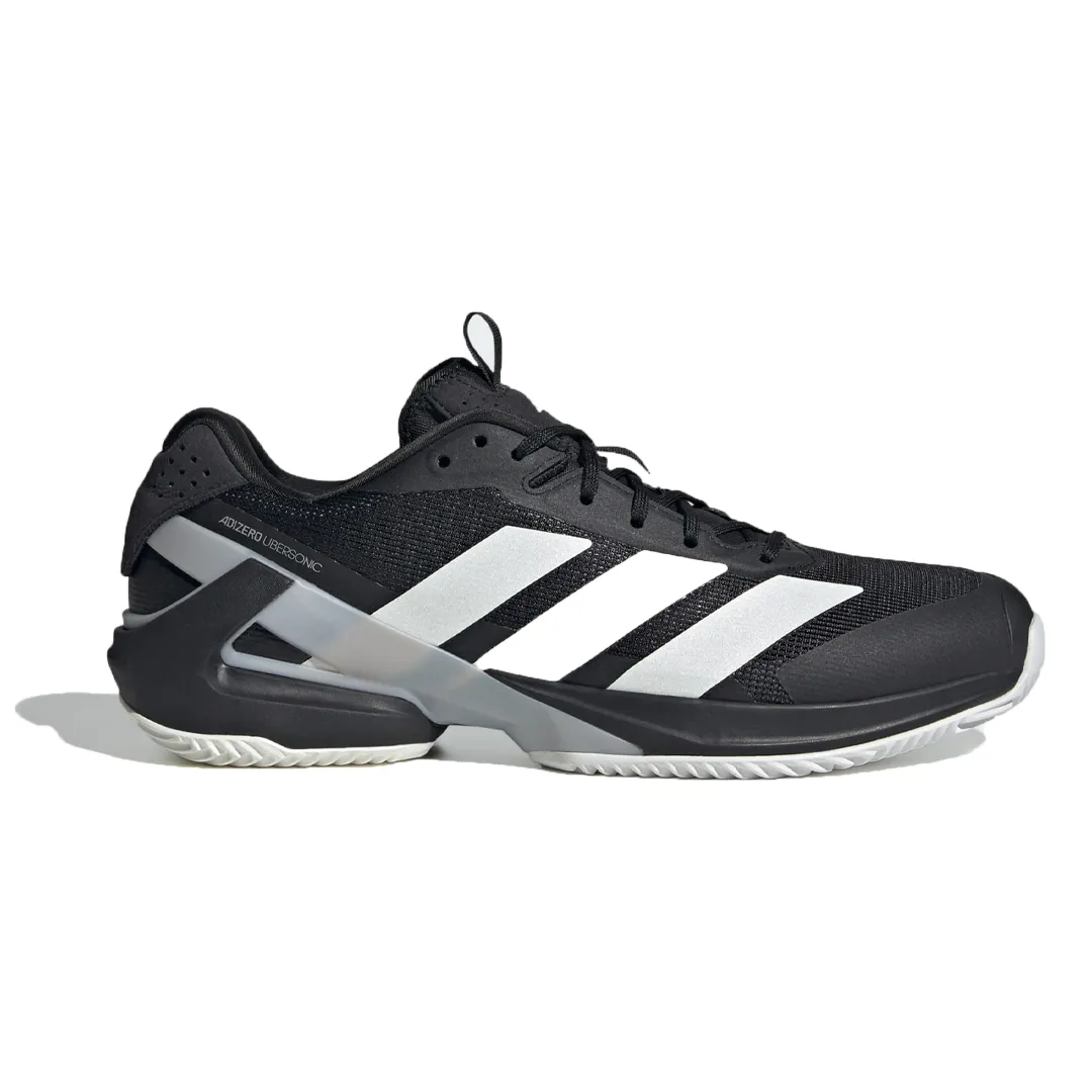 Adidas Adizero Ubersonic 5 Clay Court Tennis Shoe (Mens) - Core Black/Zero Metalic/Grey Two