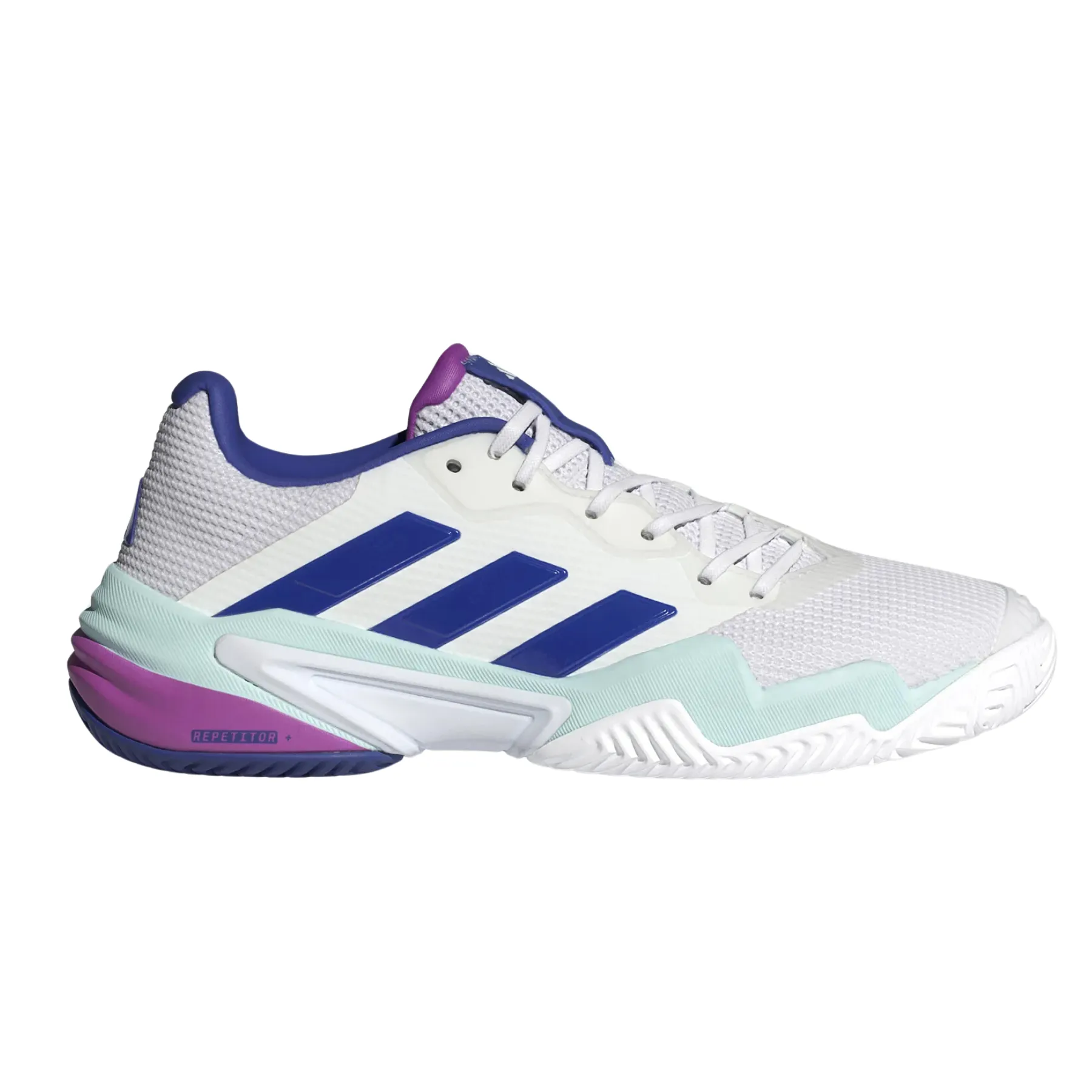 Adidas Barricade 13 Men Tennis Shoes - White/LUCBLU/SEFLAQ