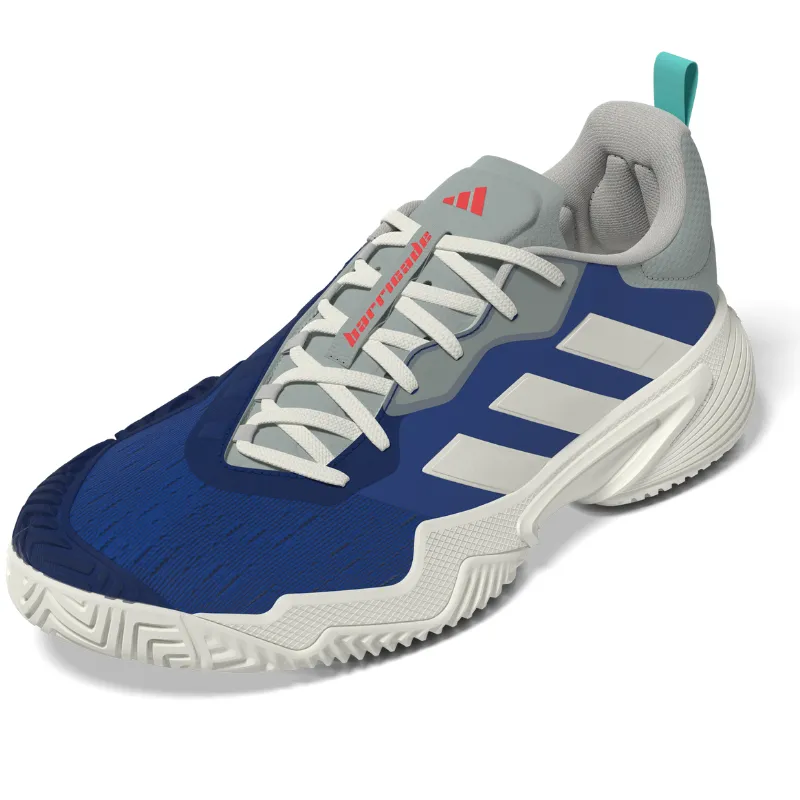 Adidas Barricade Mens Tennis Shoes - Team Royal Blue / Off White / Bright Red