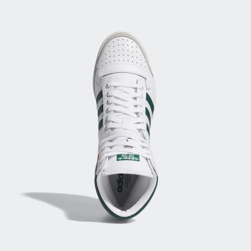 Adidas Original TOP TEN HI Men's - FTWWHT/CGREEN/ORANGE