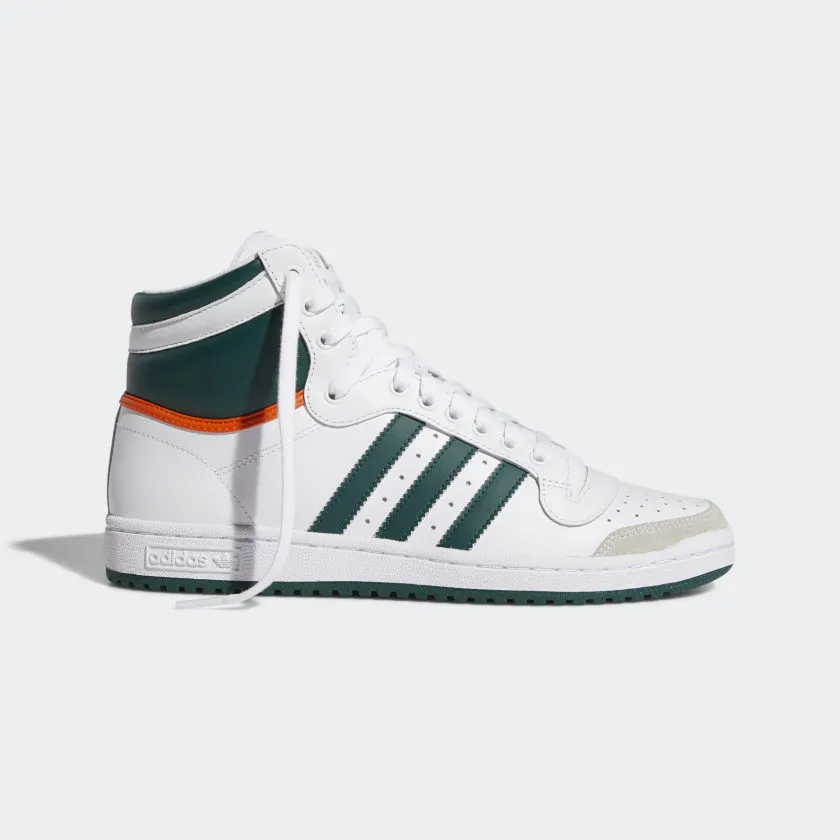 Adidas Original TOP TEN HI Men's - FTWWHT/CGREEN/ORANGE