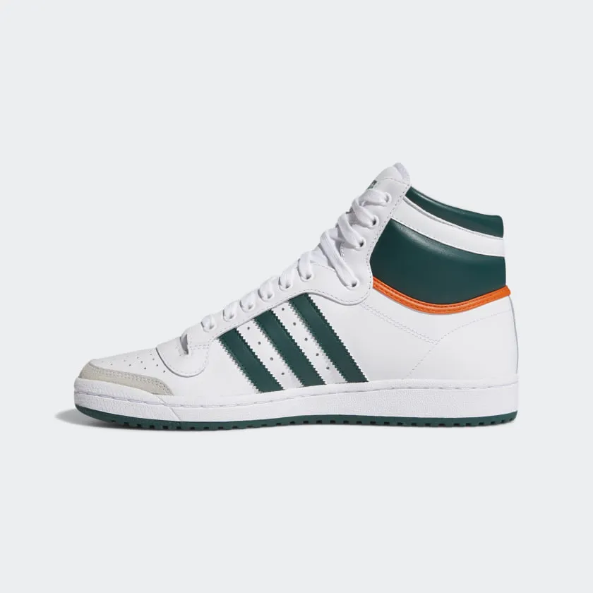 Adidas Original TOP TEN HI Men's - FTWWHT/CGREEN/ORANGE