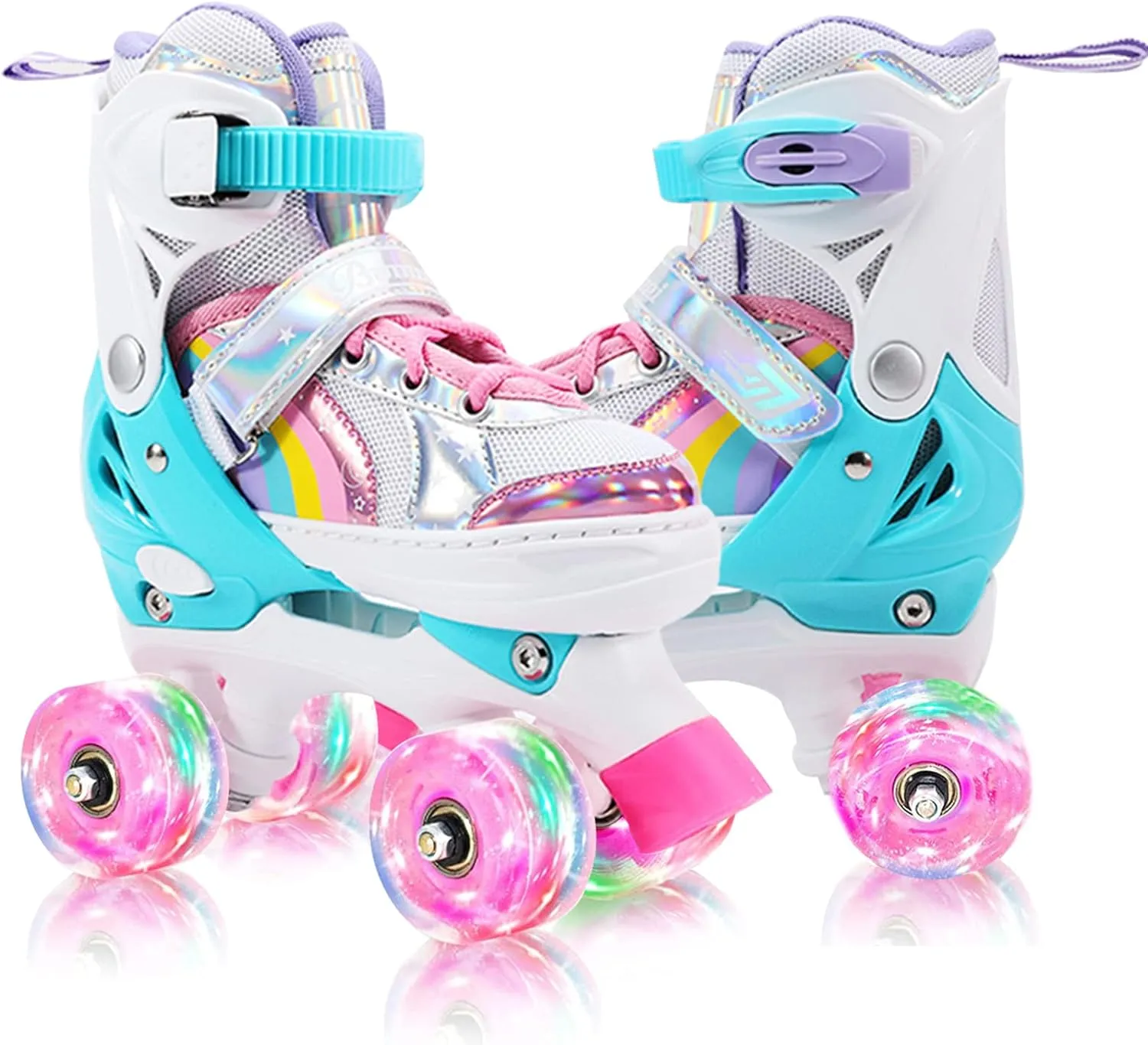 Adjustable Kids Roller Skates M Size 35-38 Pink