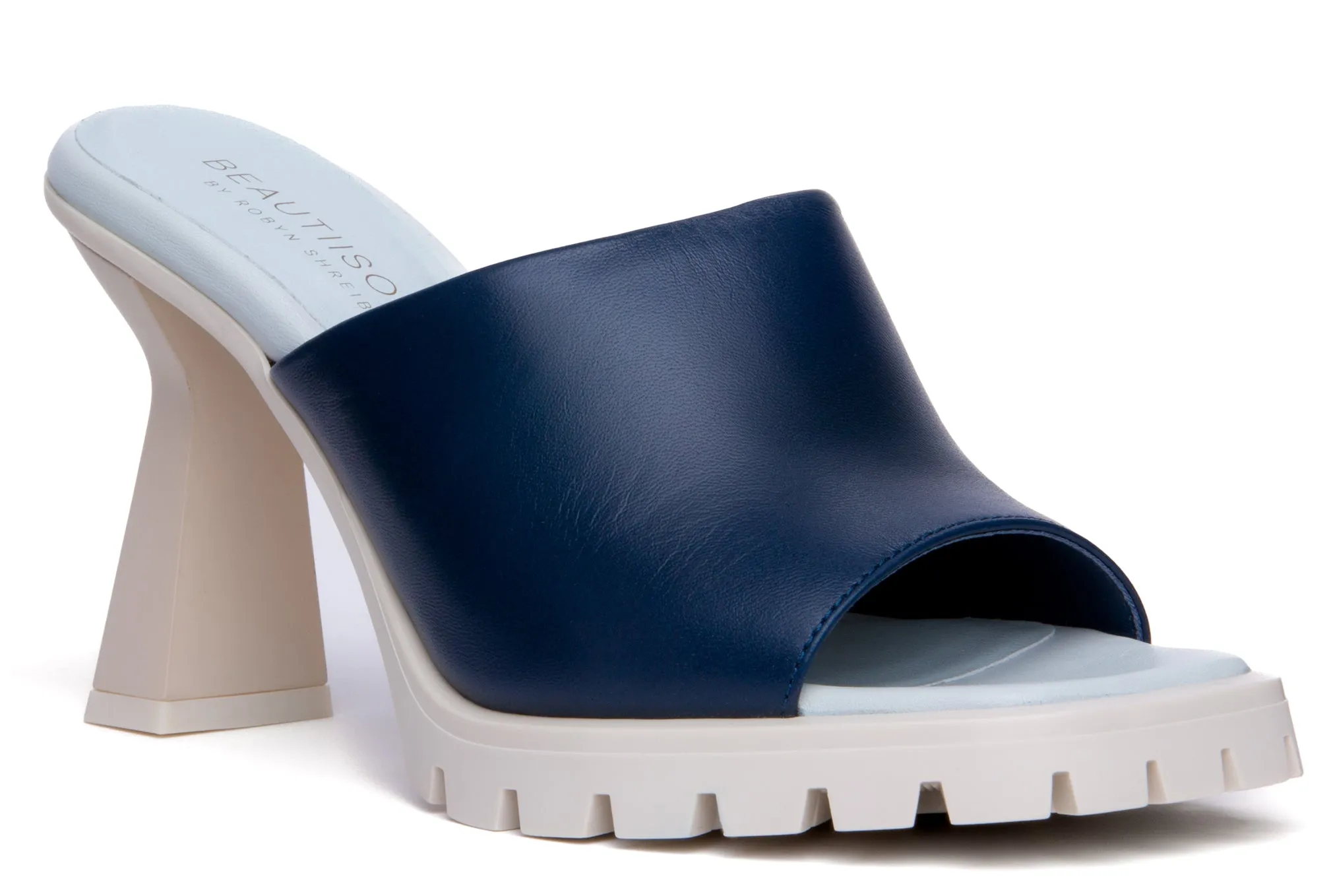 Amy Blue Leather Sandal