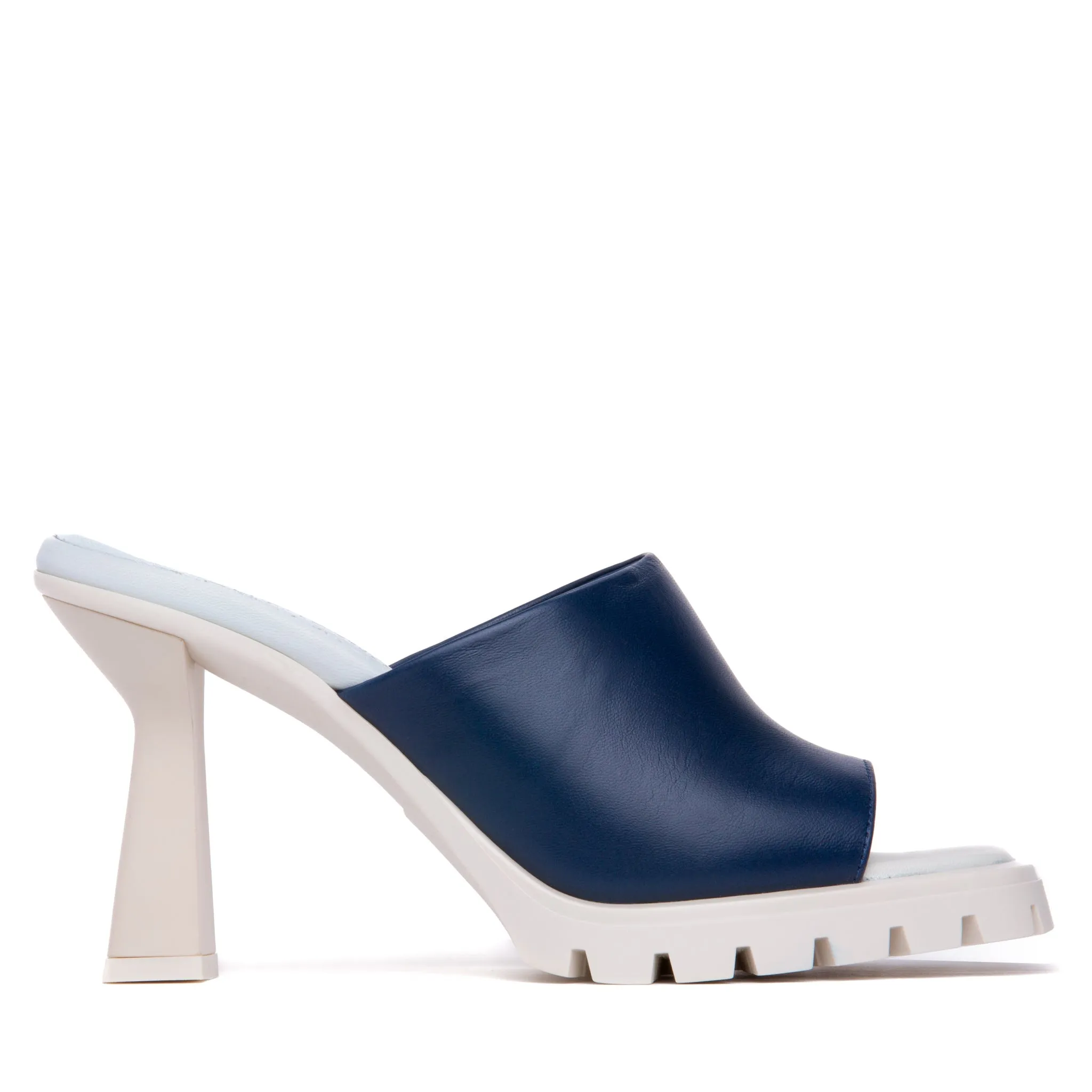 Amy Off-White Leather Sandal