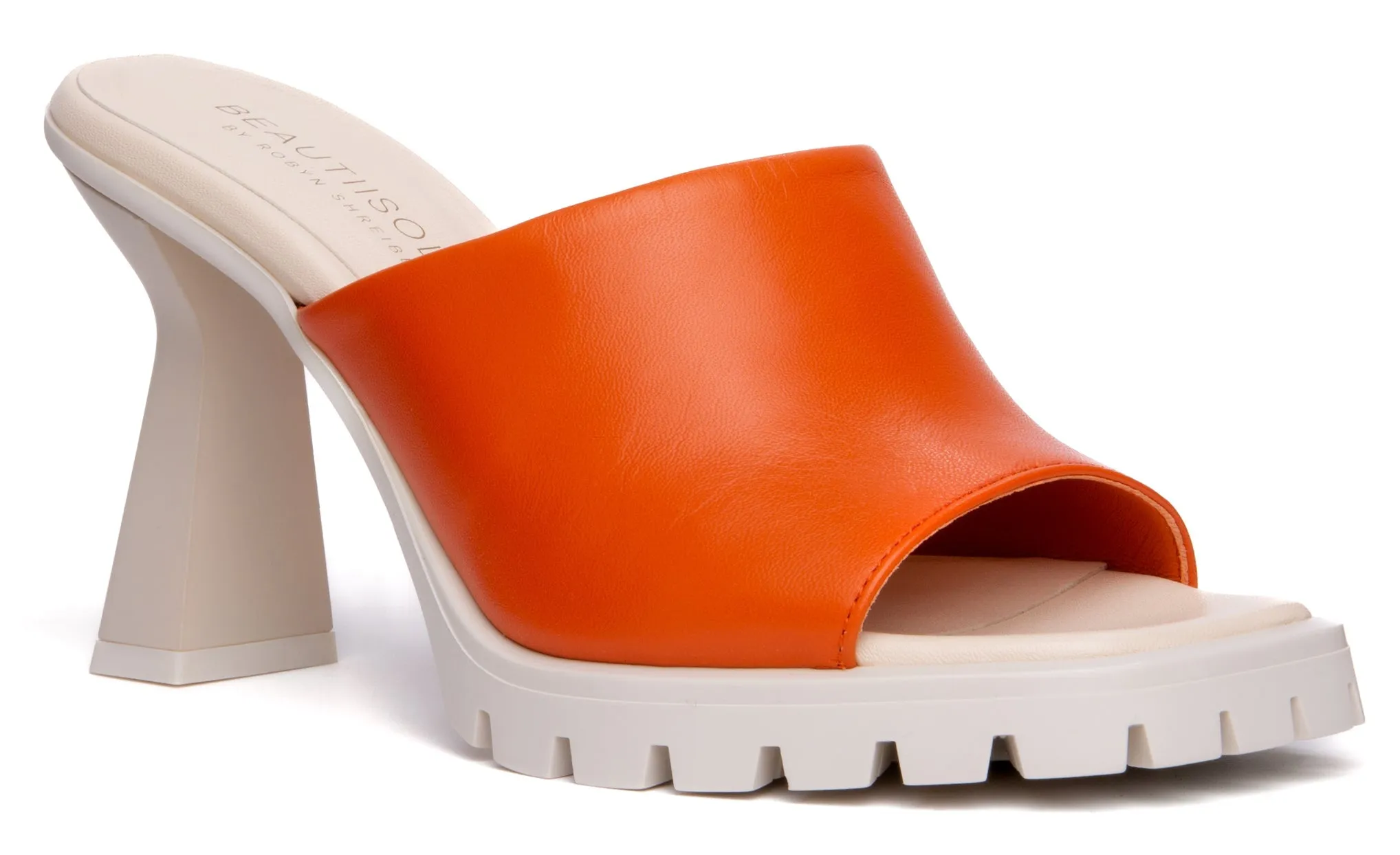 Amy Off-White Leather Sandal