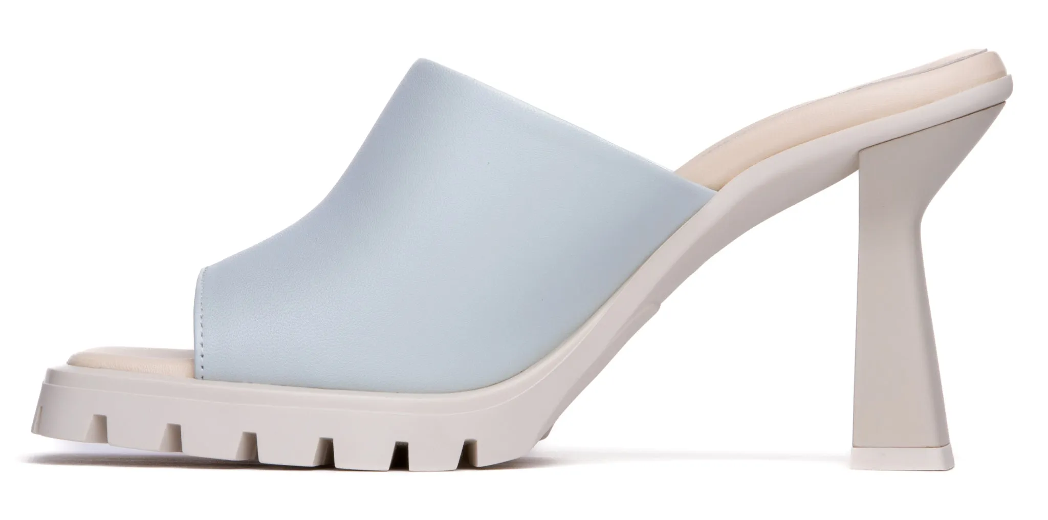 Amy Off-White Leather Sandal