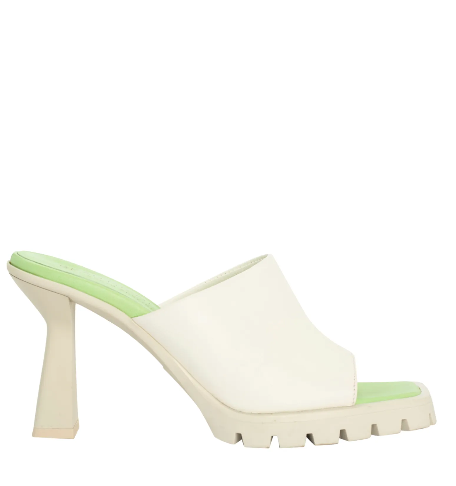 Amy Off-White Leather Sandal