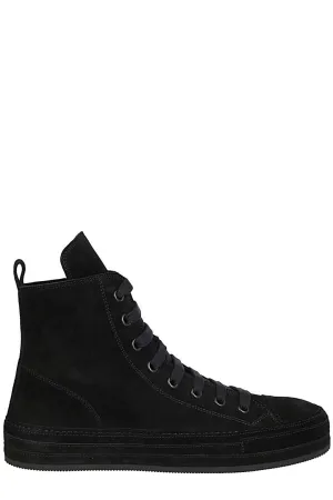 Ann Demeulemeester Side-Zip High-Top Sneakers