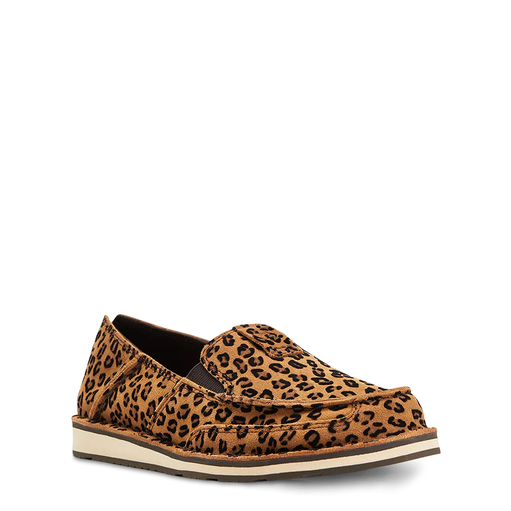 Ariat Ladies Cruiser Likely Leopard Printed Slip On Shoes 10040355