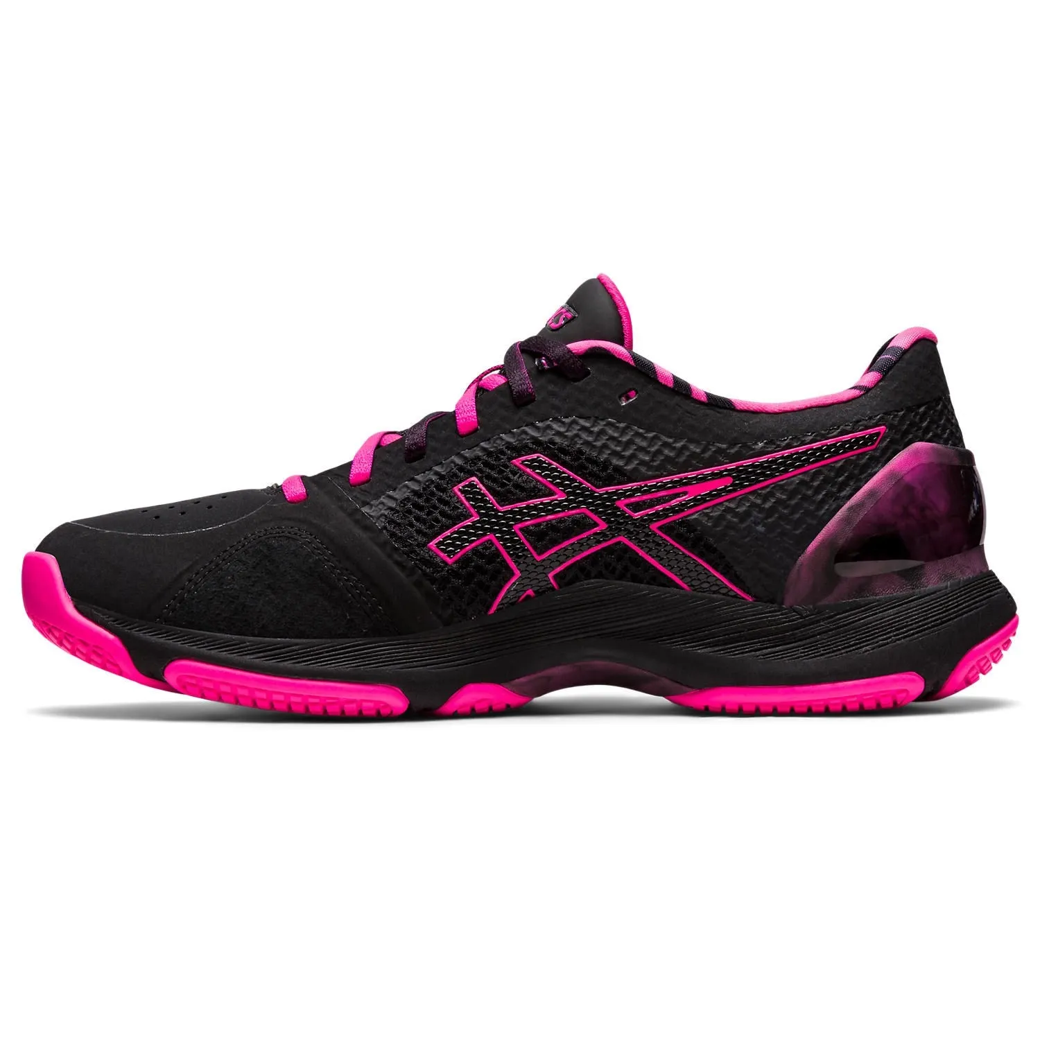 Asics Gel Netburner Super FF Womens Netball Shoe - Black / Pink Glo