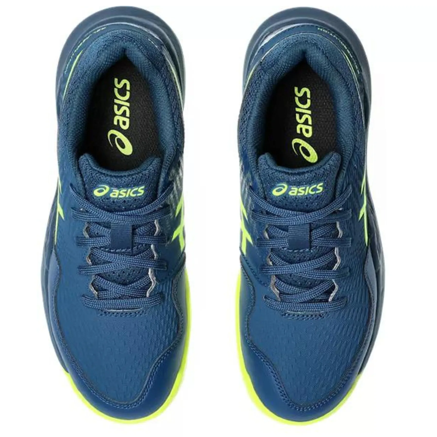 Asics Gel Resolution 9 Youth Tennis Shoes - Mako Blue/Safety Yellow