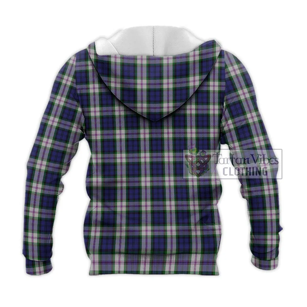 Baird Dress Tartan Knitted Hoodie with Family Crest DNA In Me Style