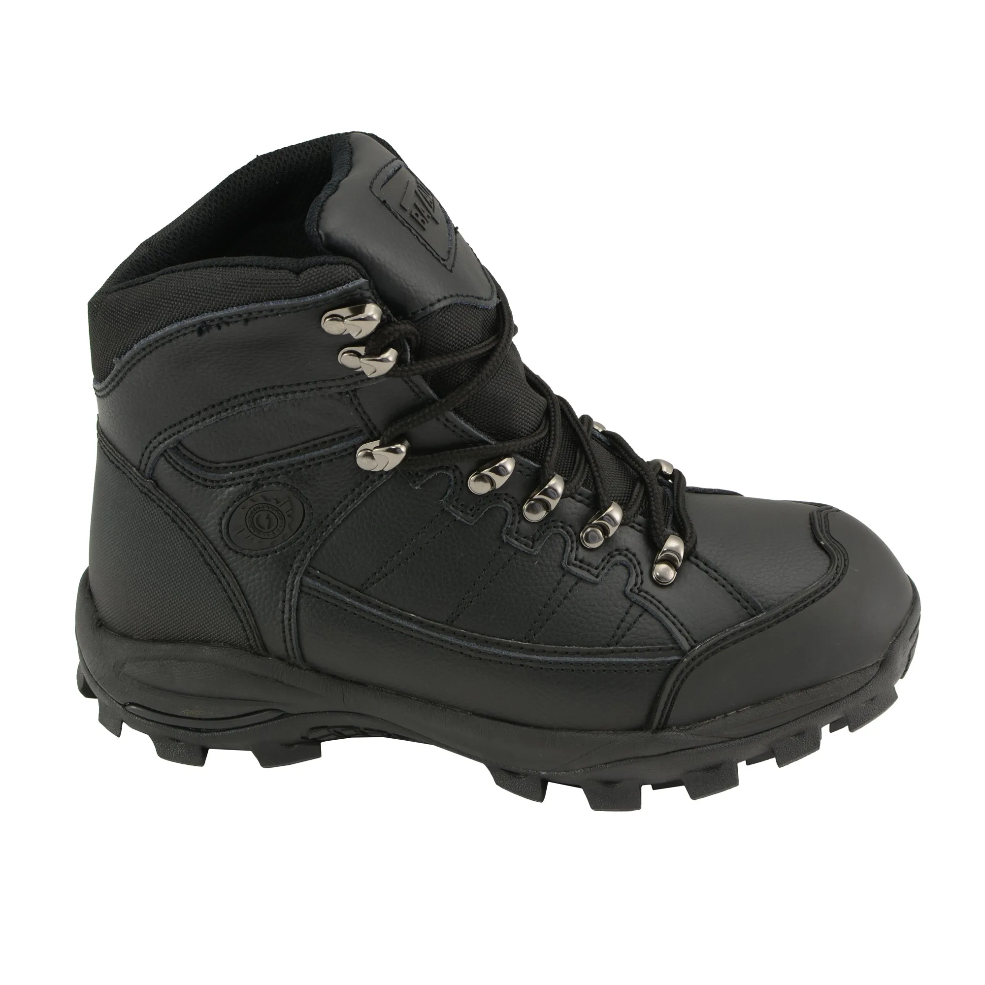 BAZALT-MBM9129ST-Men's Black Water & Frost Proof Leather Boots W/ Composite Toe-BLK-7