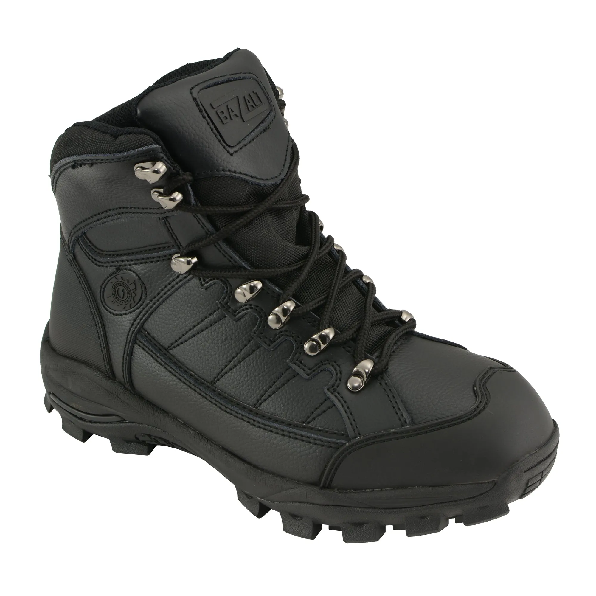 BAZALT-MBM9129ST-Men's Black Water & Frost Proof Leather Boots W/ Composite Toe-BLK-7