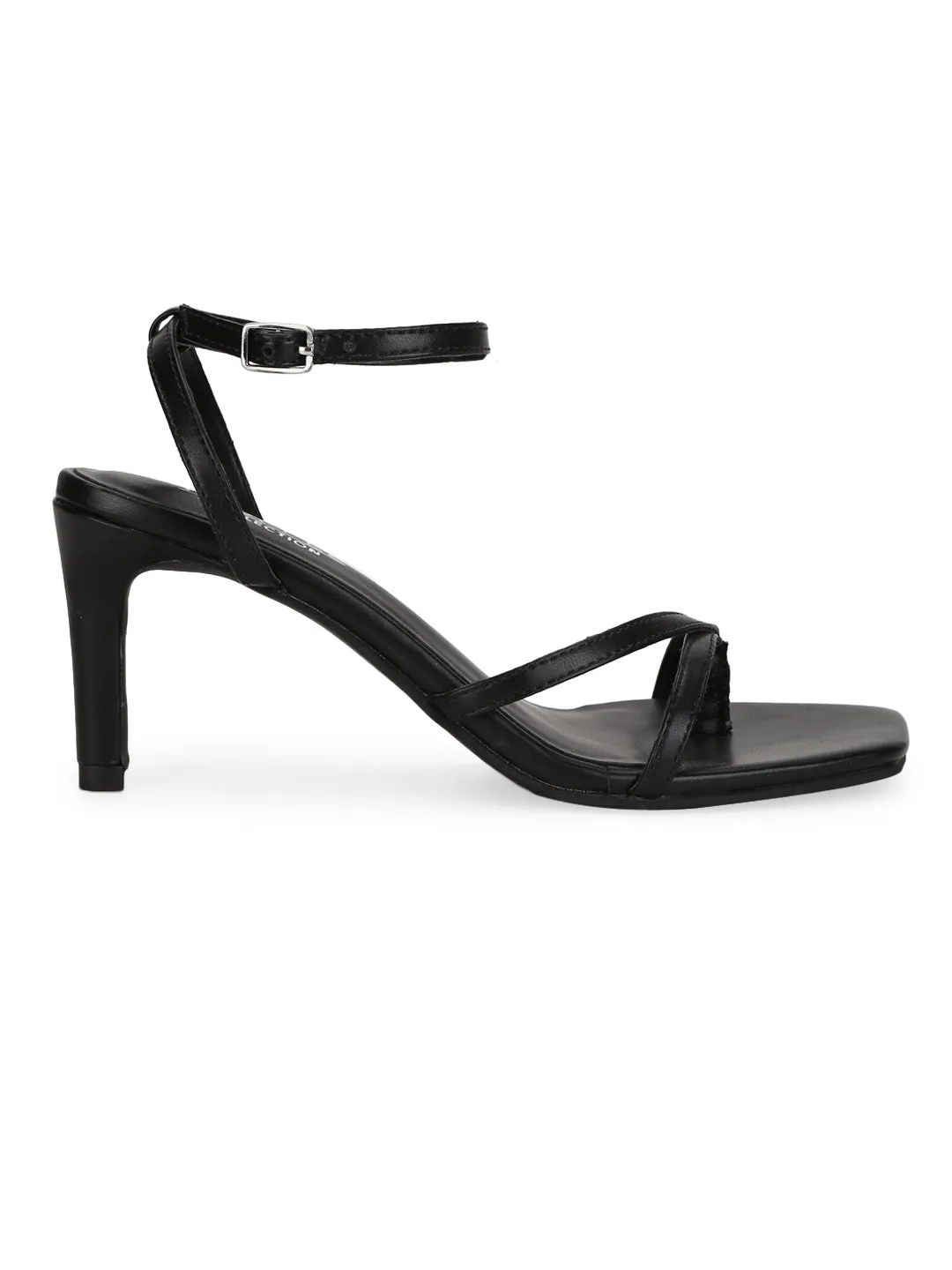 Black PU Strappy Stiletto Sandals (TC-ST-1234-BLKPU)