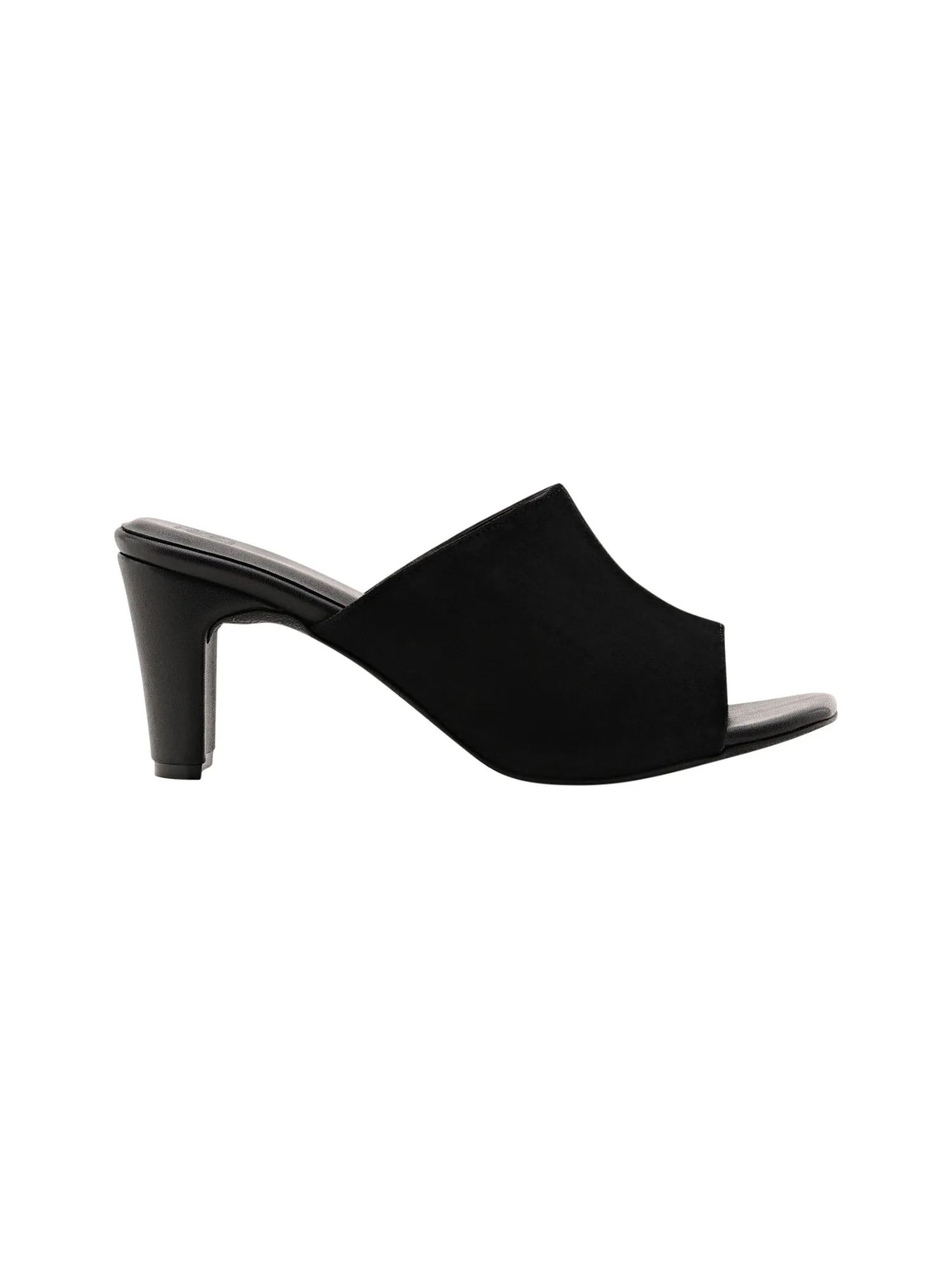 Black Suede Mules For Women