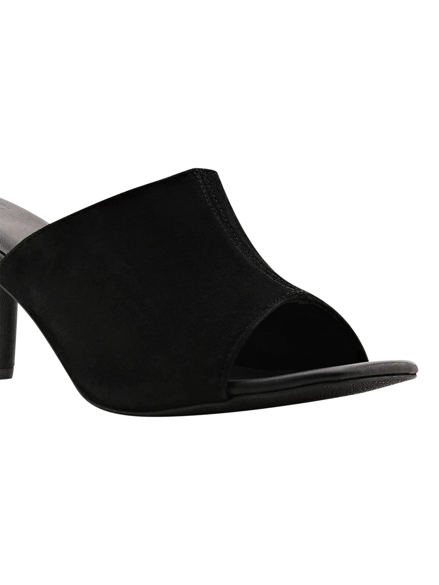 Black Suede Mules For Women