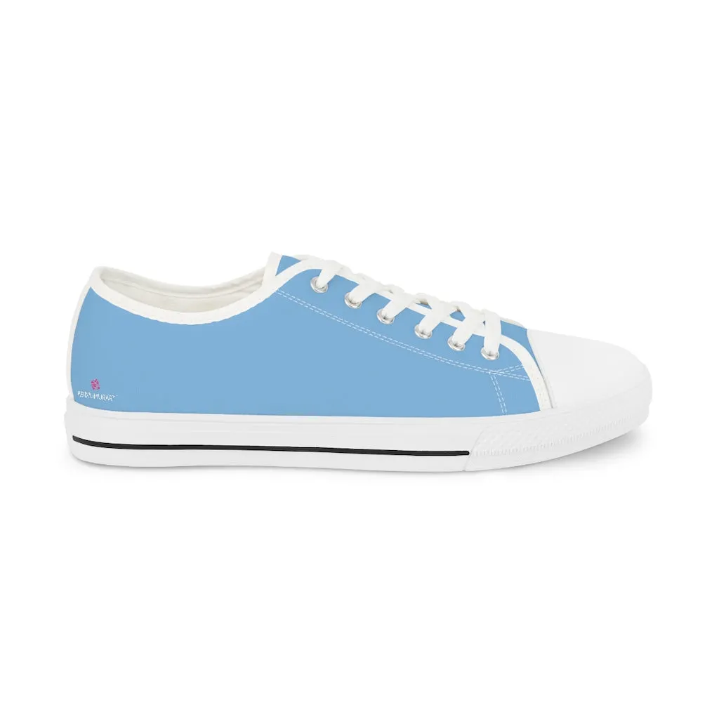 Blue Best Solid Color Sneakers, Best Solid Color Modern Best Men's Low Top Sneakers (US Size: 5-14)