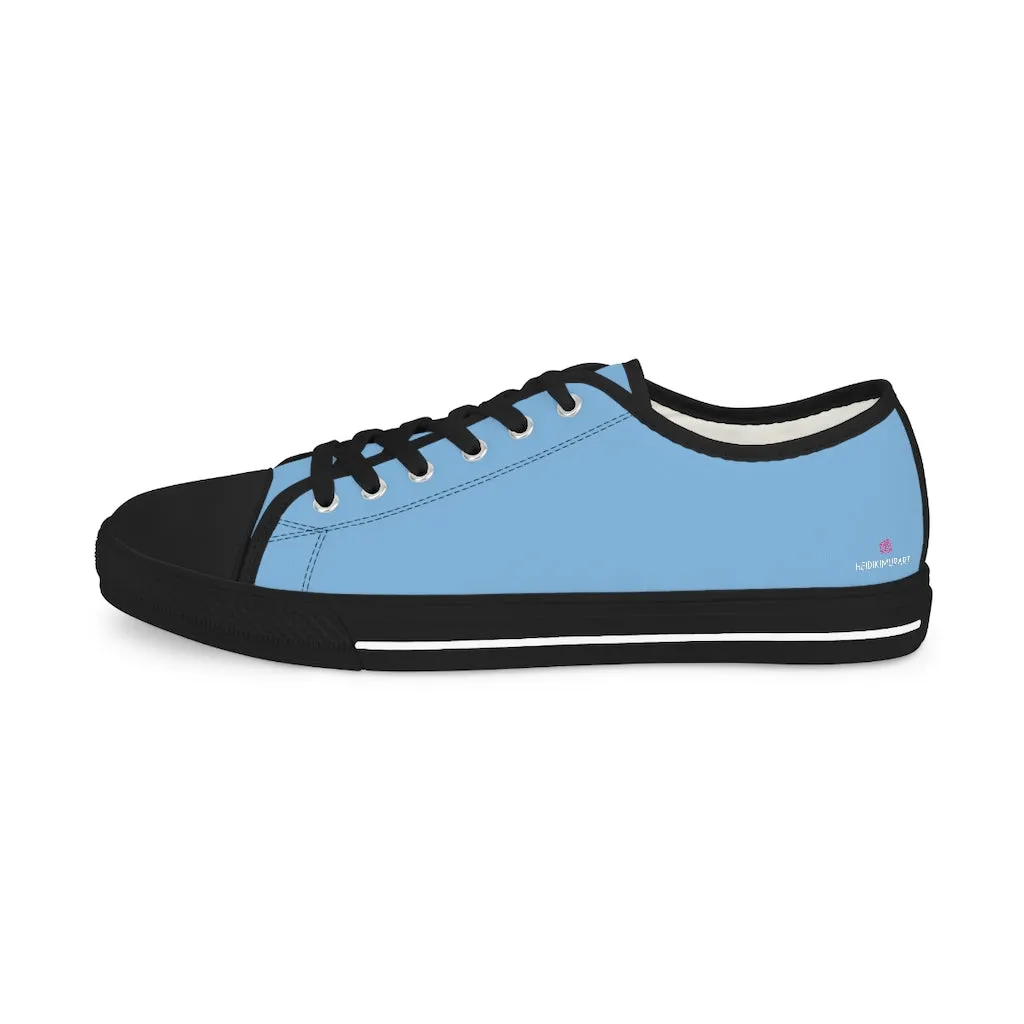 Blue Best Solid Color Sneakers, Best Solid Color Modern Best Men's Low Top Sneakers (US Size: 5-14)