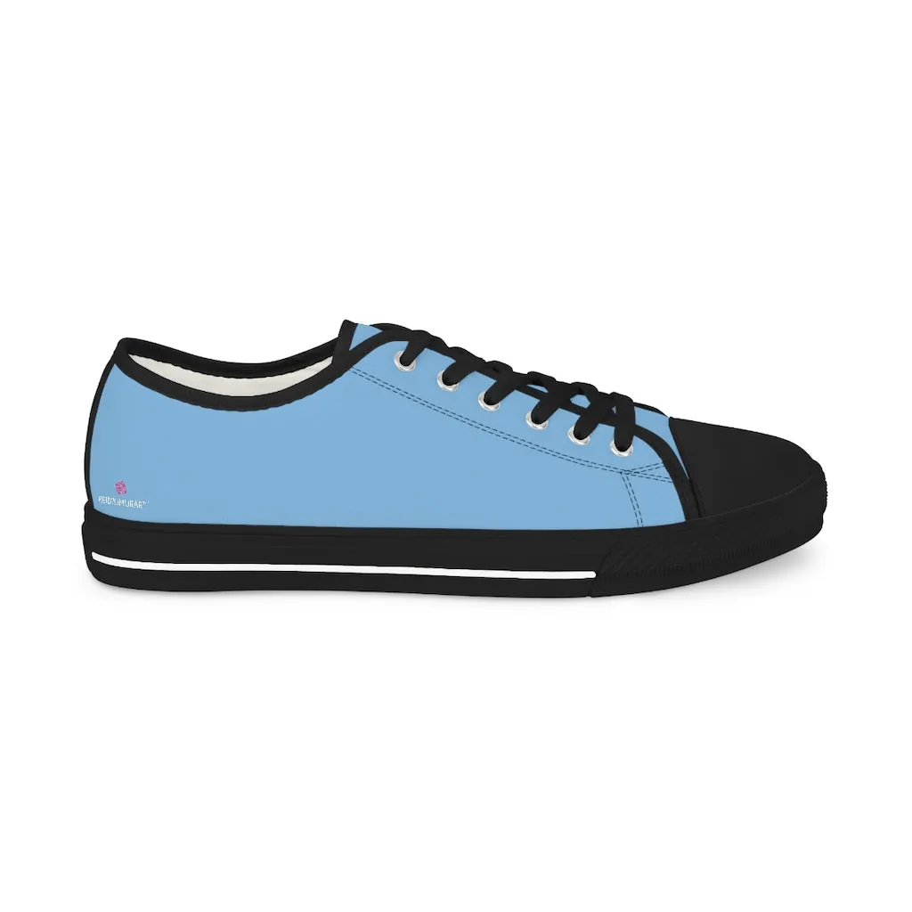 Blue Best Solid Color Sneakers, Best Solid Color Modern Best Men's Low Top Sneakers (US Size: 5-14)