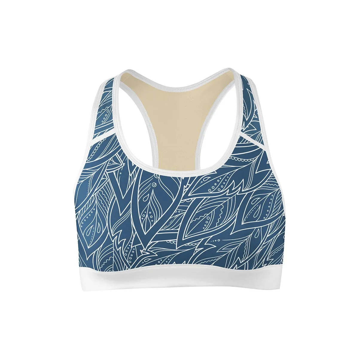 Blue Feather Sports Bra