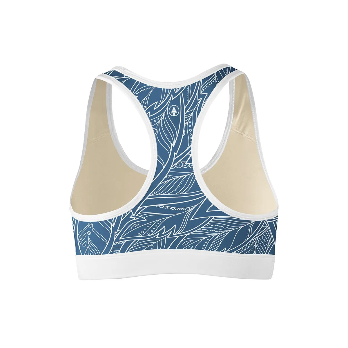 Blue Feather Sports Bra