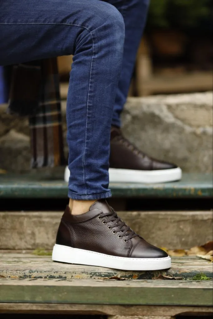 Brown High Top Sneakers for Men | GentWith.com