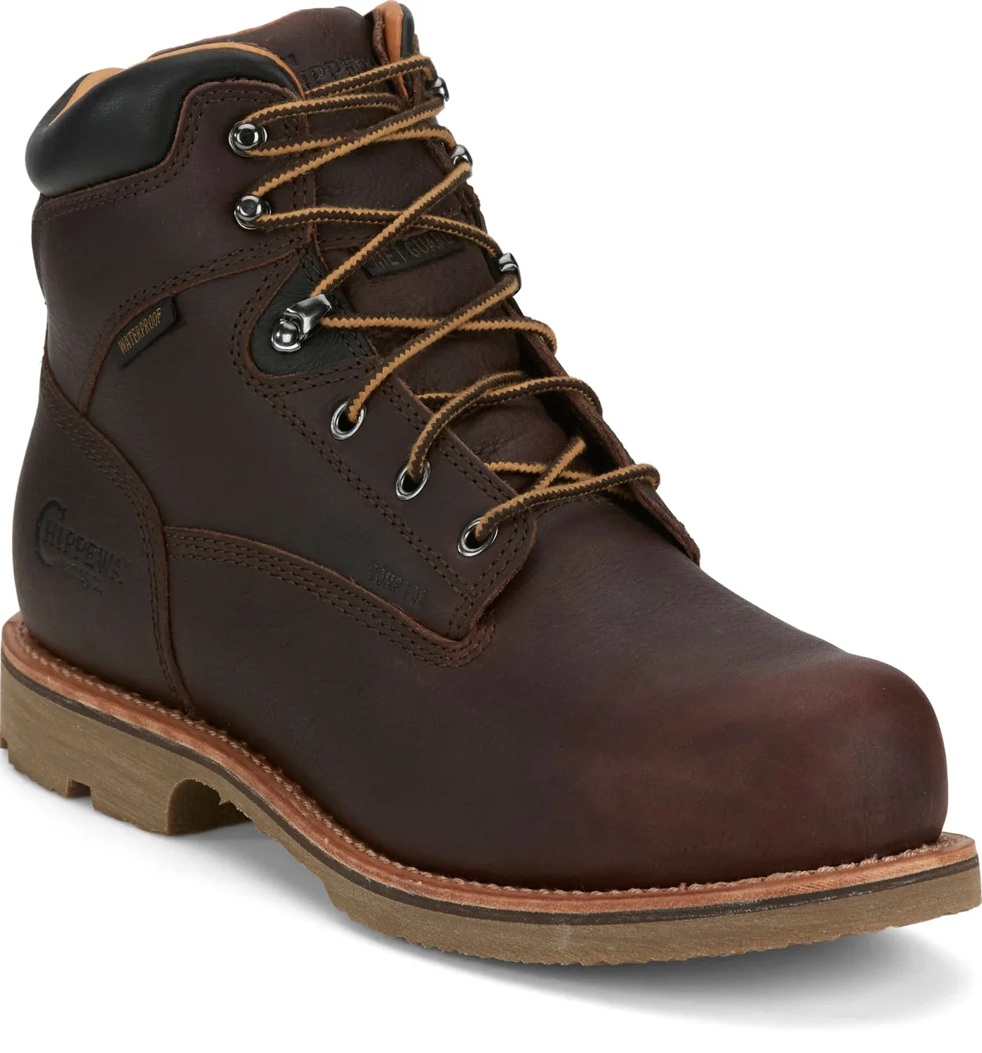 Chippewa Mens Serious Plus 6in WP Met Guard CT PR Briar Oiled Leather Work Boots