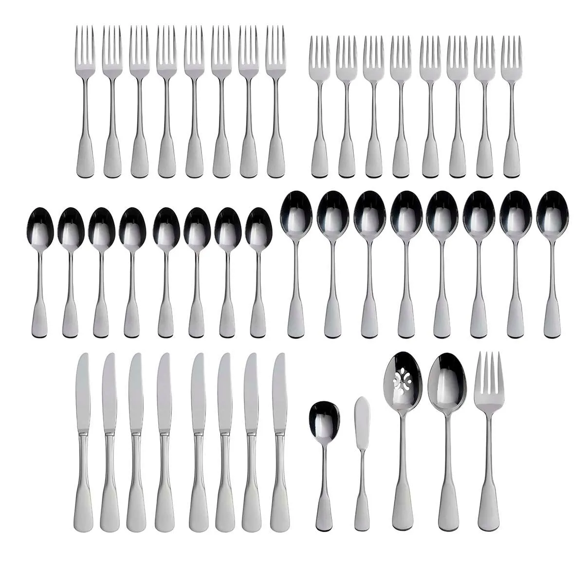 Colonial Boston 45 Piece Everyday Flatware Set