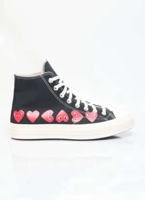 Comme des Garçons PLAY x Converse Multi-Heart Chuck 70 High-Top Sneakers