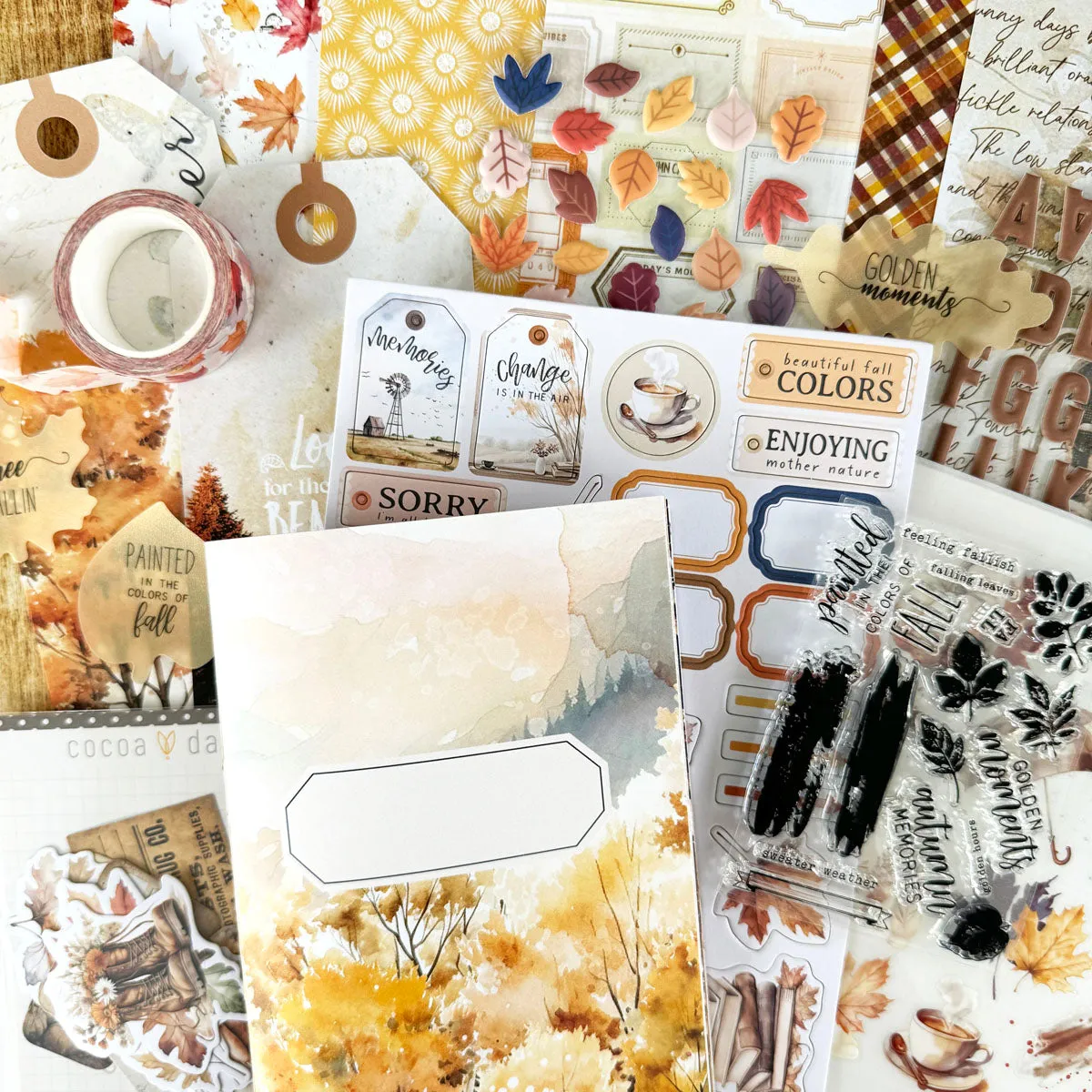 Cozy Season Scrapbooking Kit - Choose Your Add On - October 2024