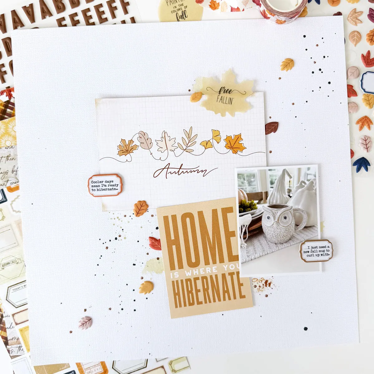 Cozy Season Scrapbooking Kit - Choose Your Add On - October 2024