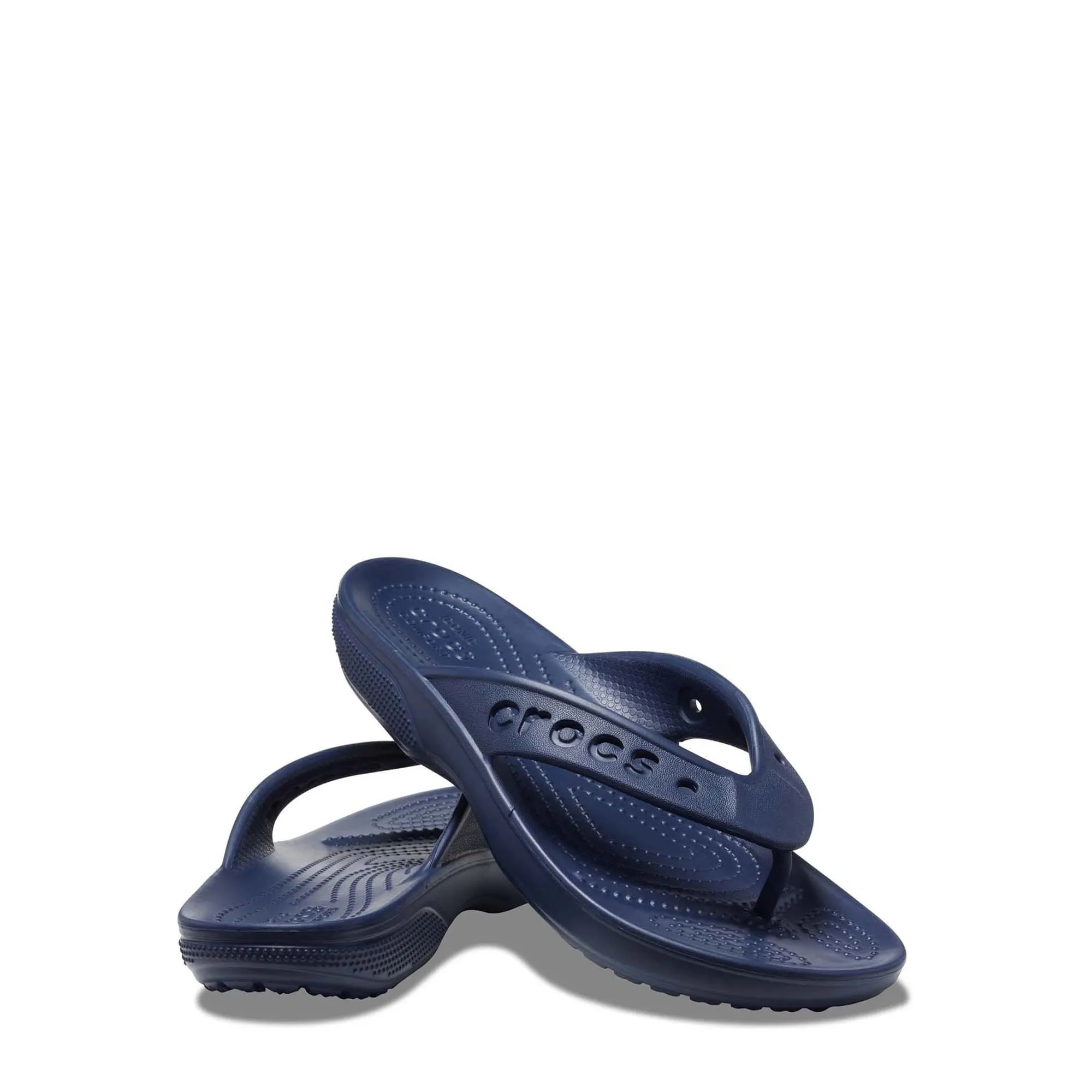 Crocs 208192-410-M5W7 Men's and Women's Unisex Baya II Flip Sandals, Navy, Size:W7/M5