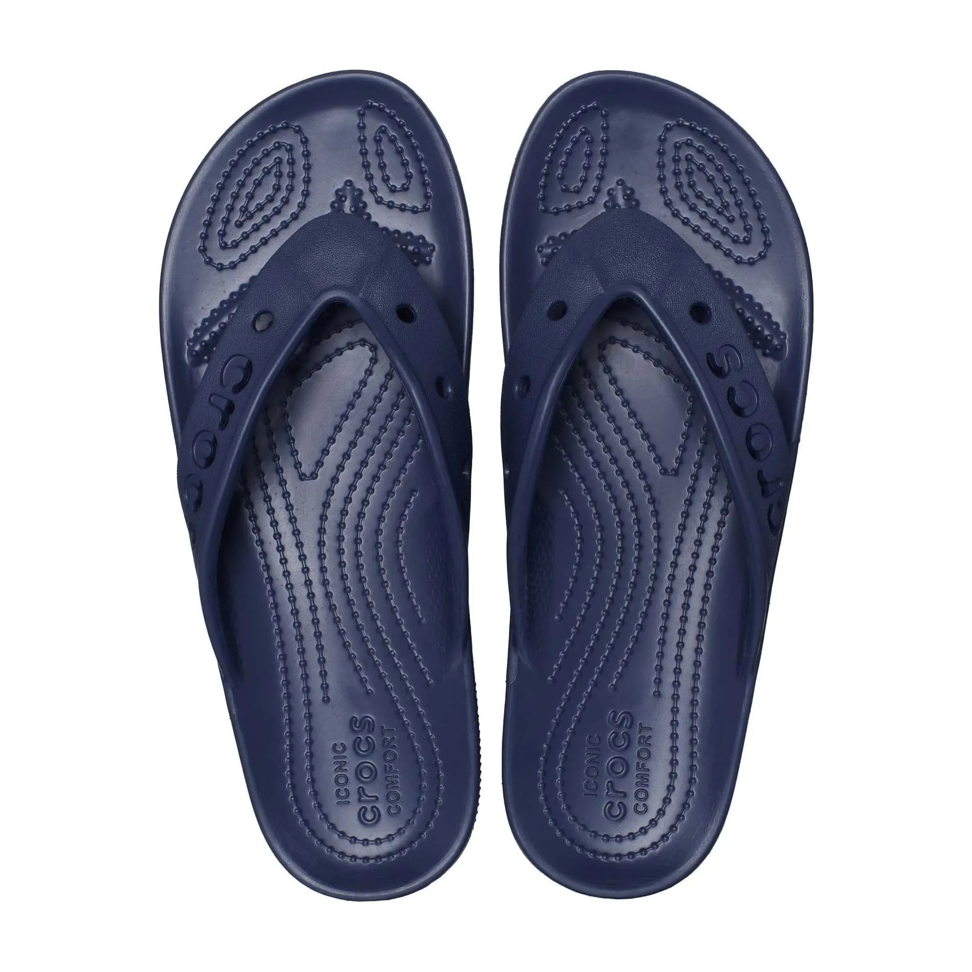 Crocs 208192-410-M5W7 Men's and Women's Unisex Baya II Flip Sandals, Navy, Size:W7/M5