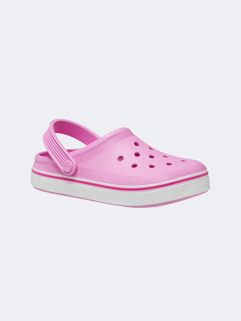 Crocs Off Court Clog Ps-Boys Lifestyle Slippers Taffy Pink/White