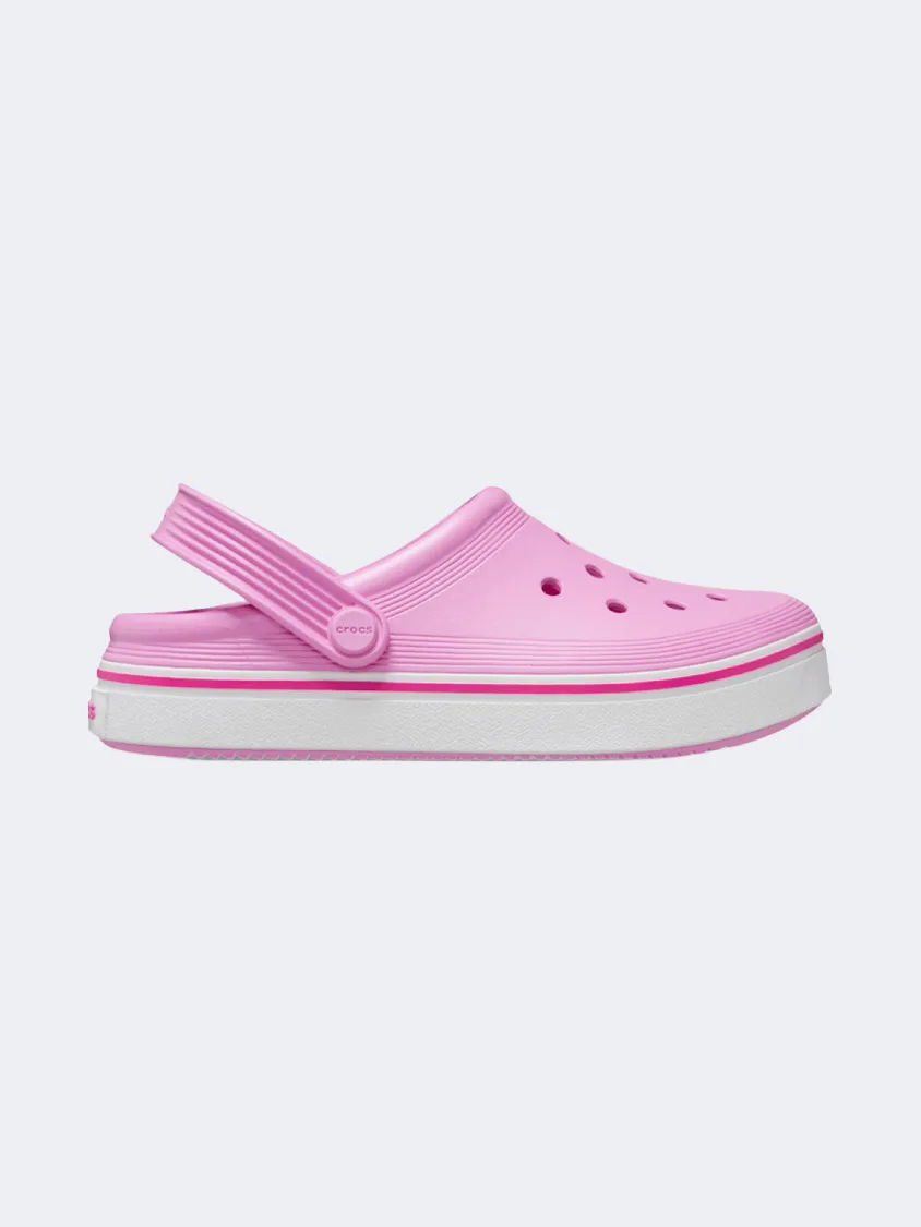 Crocs Off Court Clog Ps-Boys Lifestyle Slippers Taffy Pink/White