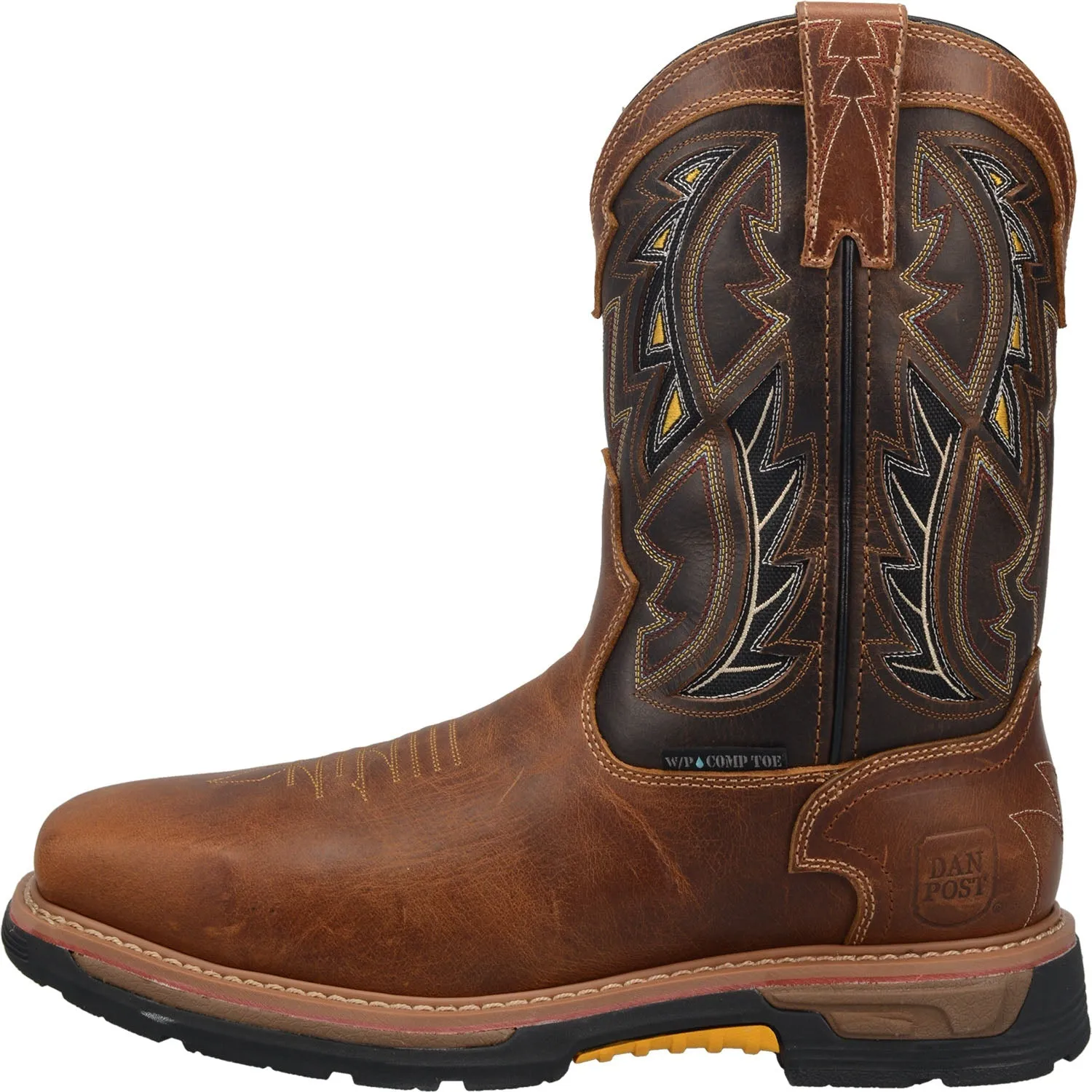 Dan Post Mens Warrior Work Boots Leather Tan/Brown