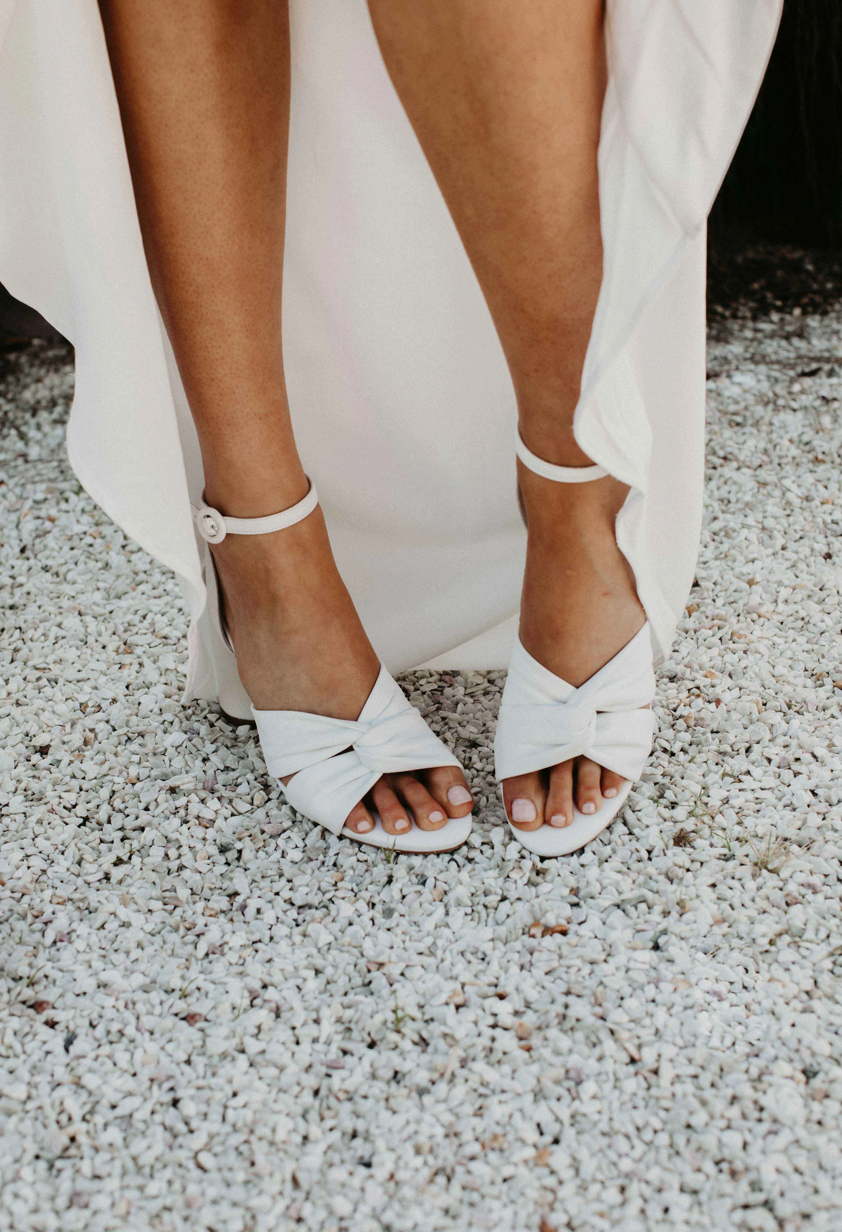 DESTINY - IVORY LEATHER WEDDING SANDALS